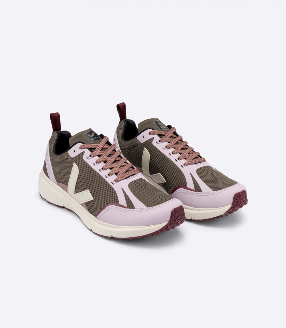 Veja Sneakers Womens - Condor 2 Alveomesh - Olive/Pink - 4603NEMGI